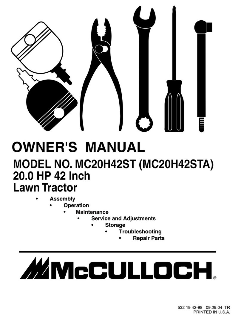 McCulloch MC20H42ST owner's manual