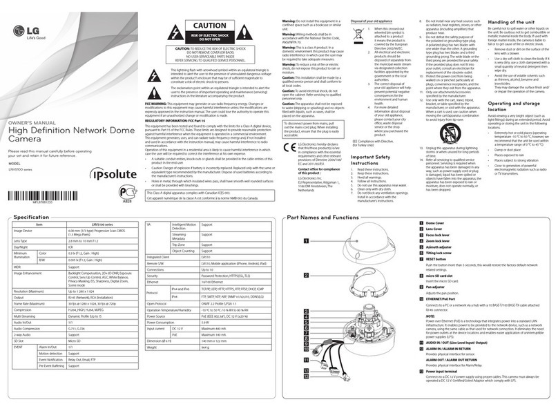 LG LNV5100 owner's manual