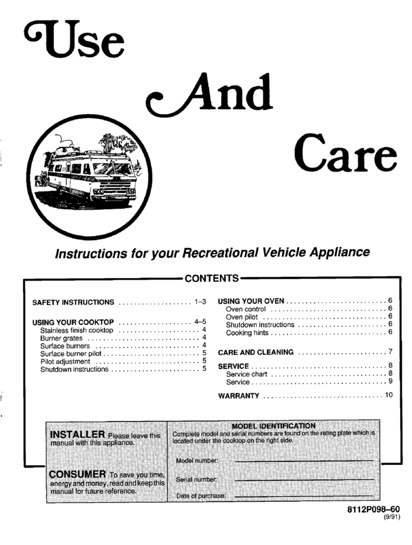 Magic Chef 16RA-3B Installation instructions