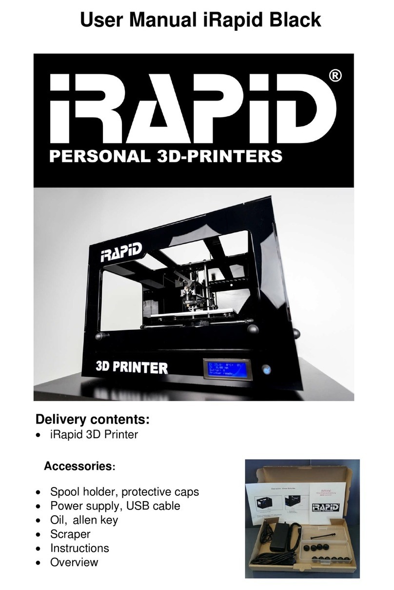 iRapid personal 3d printer user manual