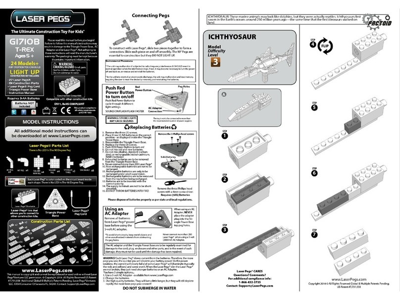 LaserPegs G1710B ICHTHYOSAUR User manual LaserPegs G1710B ICHTHYOSAUR User manual