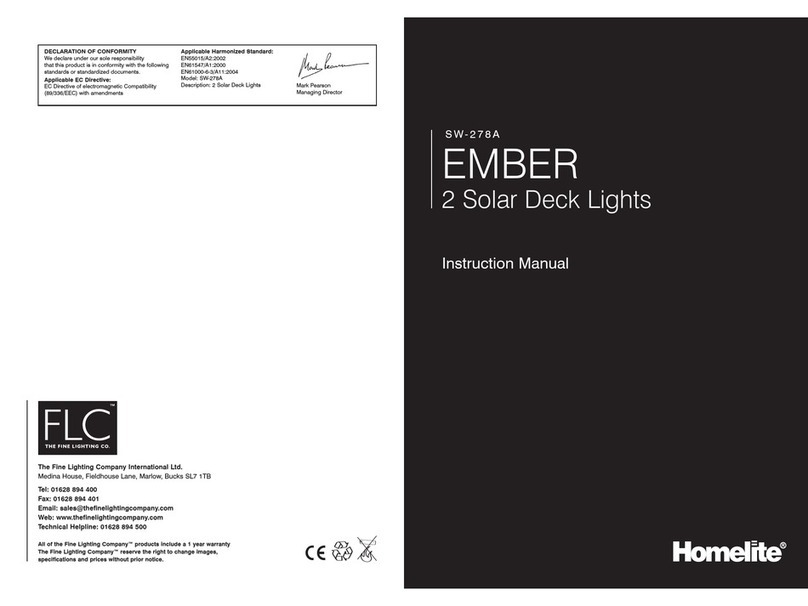Homelite EMBER SW-278A instruction manual