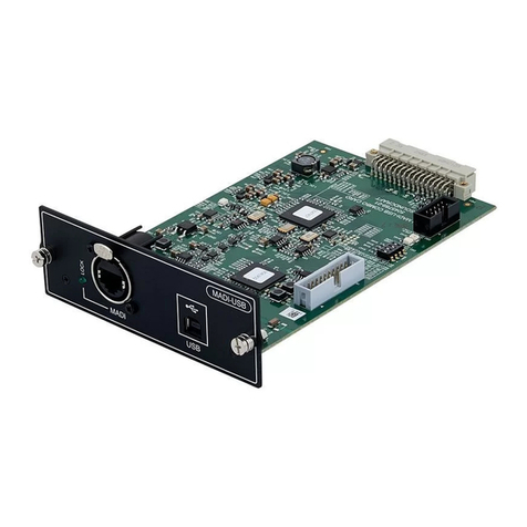 SoundCraft MADI-USB Combo Card User manual