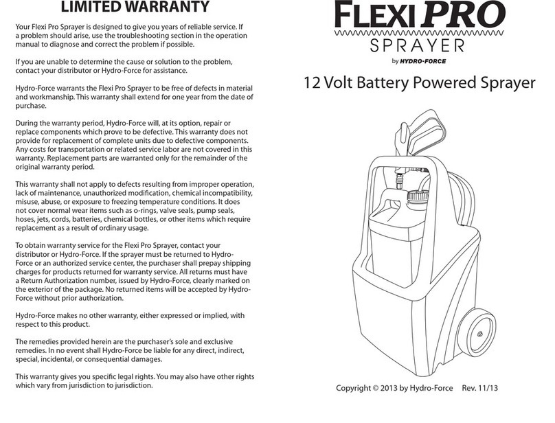 Hydro-Force FlexiPRO user manual