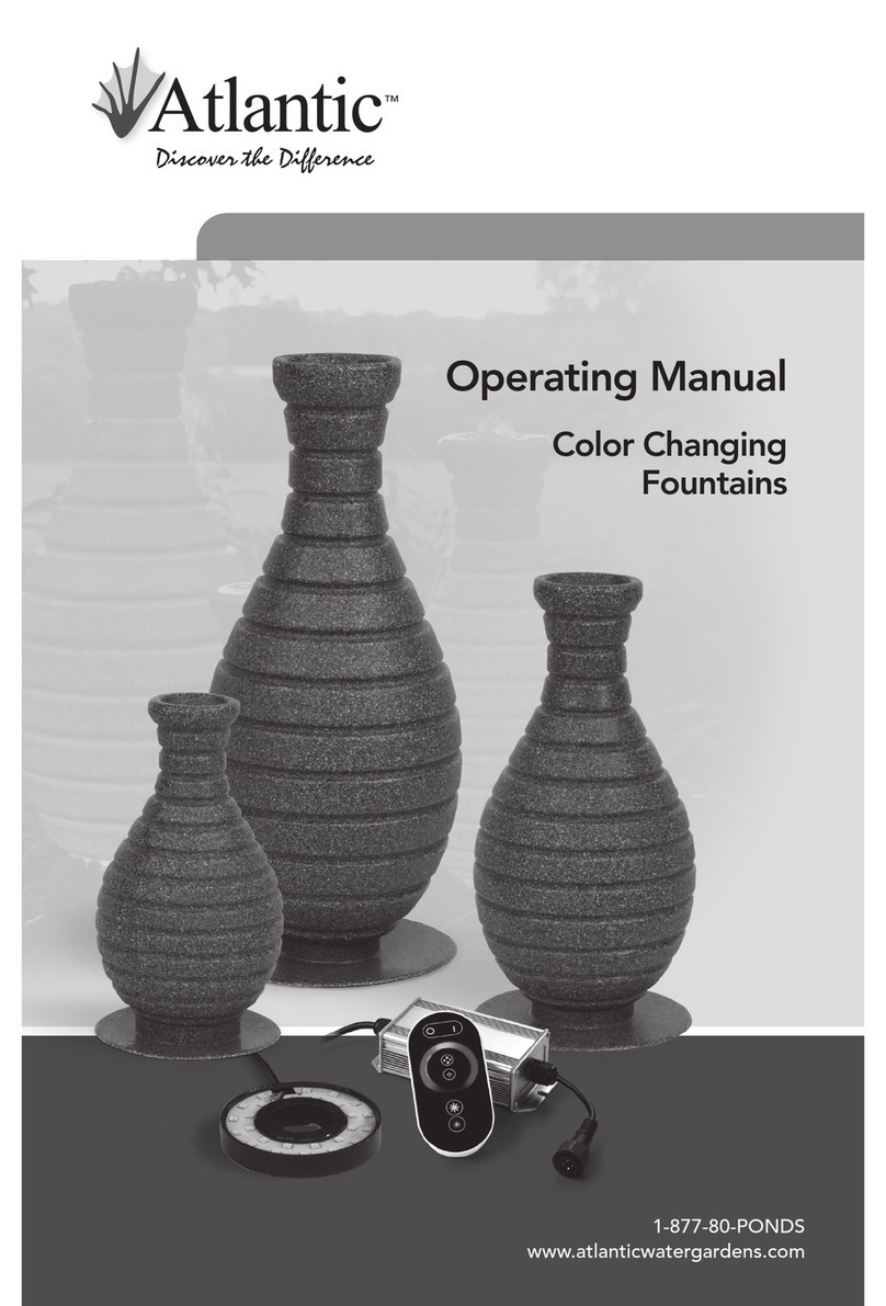 Atlantic Color ChangingFountains User manual