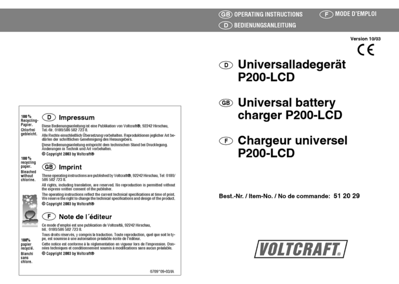 VOLTCRAFT P200-LCD User manual