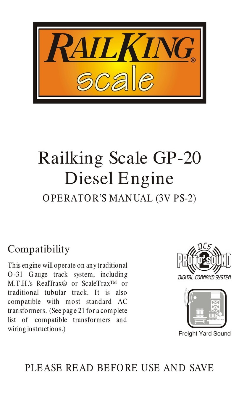 Rail King Scale GP-20Diesel Engine Operator's manual Rail King Scale GP-20Diesel Engine Operator's manual