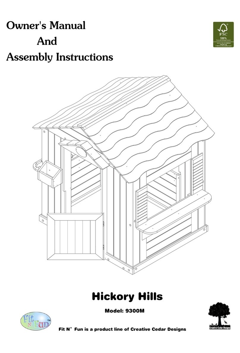 Fit N'Fun 9300M Hickory Hills Owner's manual and assembly instructions