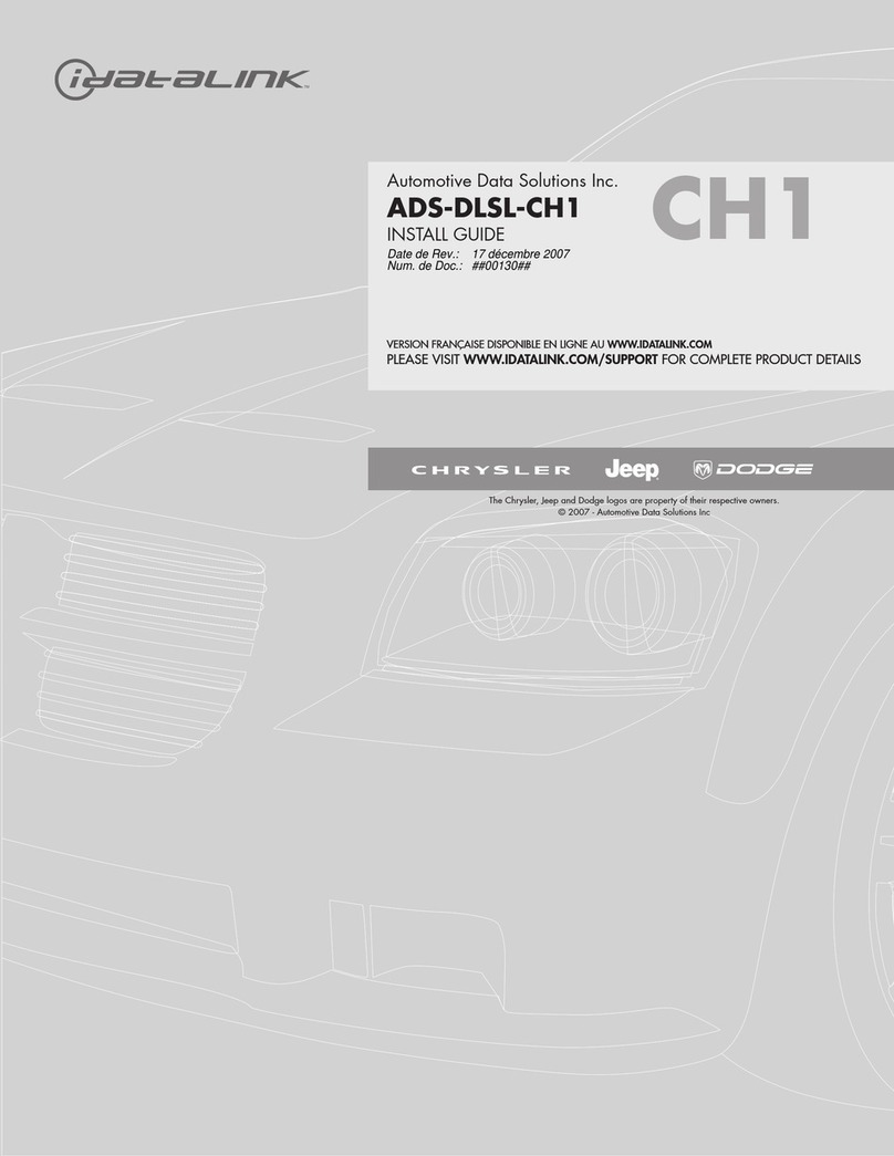 iDataLink ADS-DLSL-CH1 User manual