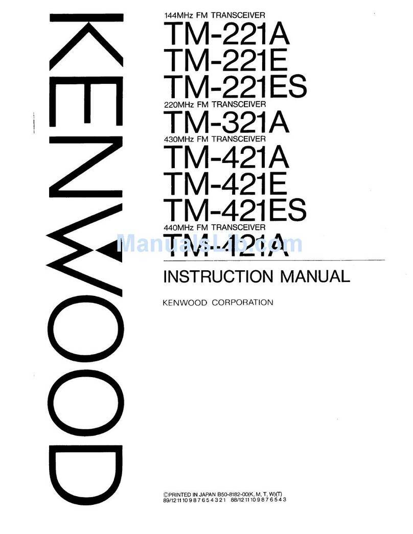 Kenwood TM-221A User manual