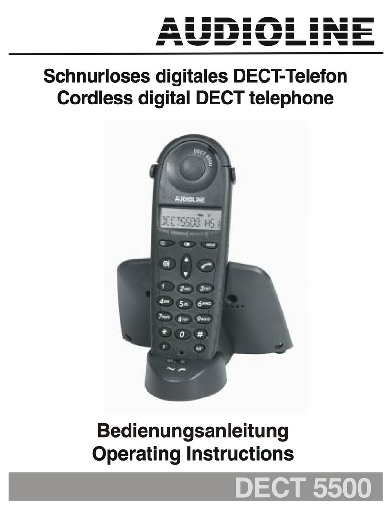 AUDIOLINE DECT5500 operating instructions