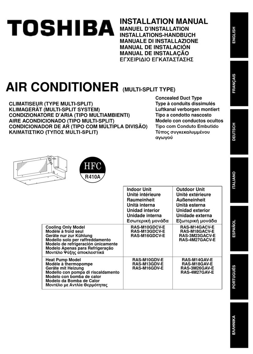 Toshiba RAS-M10GDCV-E User manual
