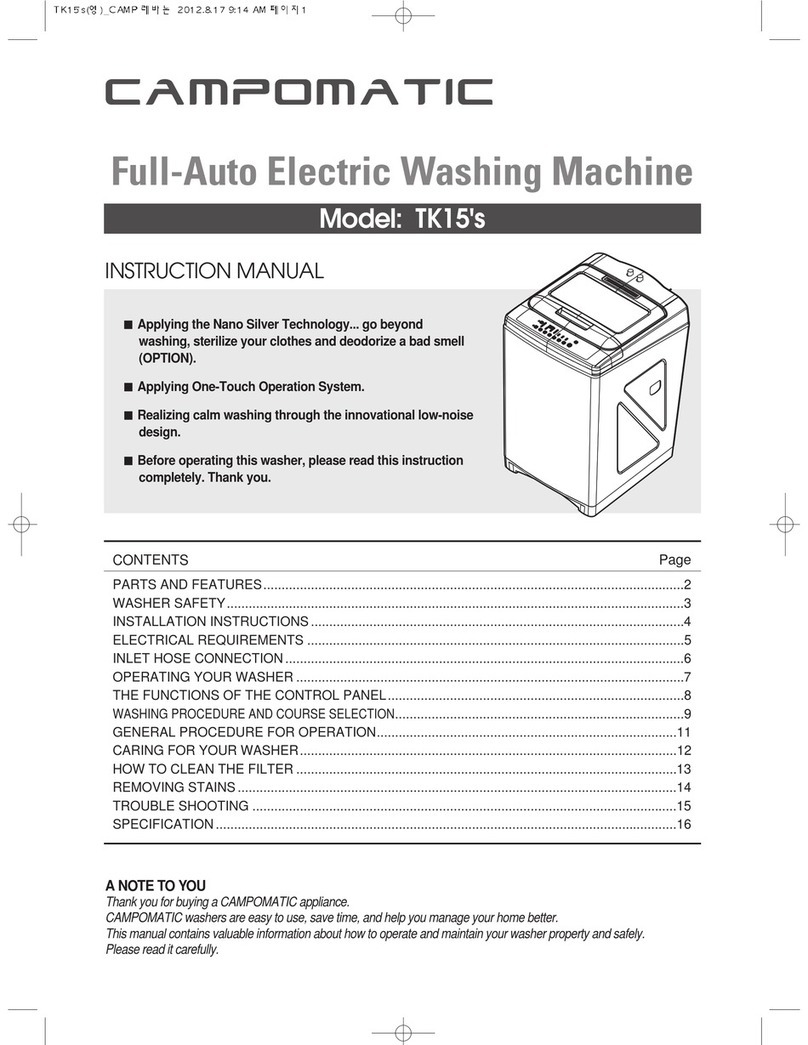 Campomatic TK15's instruction manual