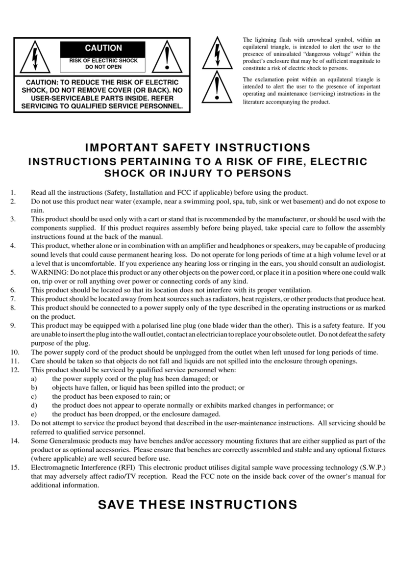 GEM PK5 Oriental owner's manual