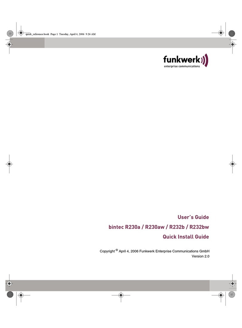 Funkwerk bintec R230a User manual Funkwerk bintec R230a User manual