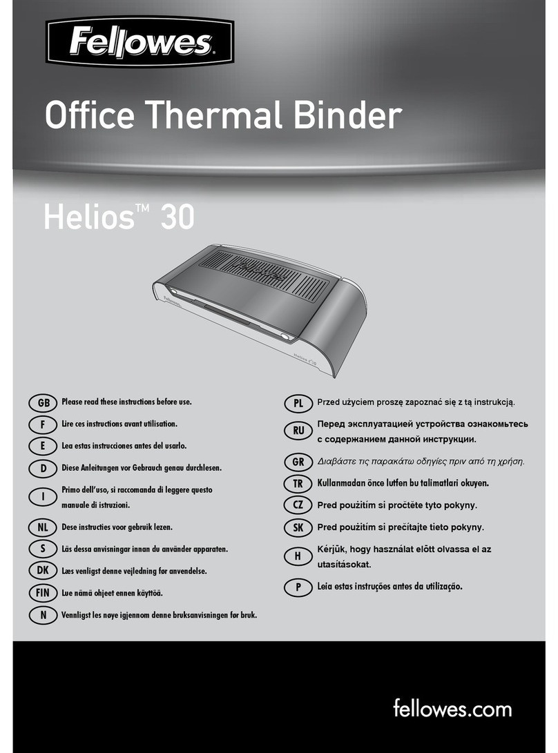 Fellowes Helios 30 User manual
