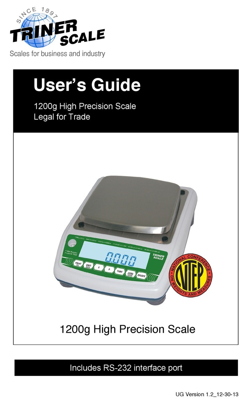 Triner Scale 1200g High Precision Scale User manual