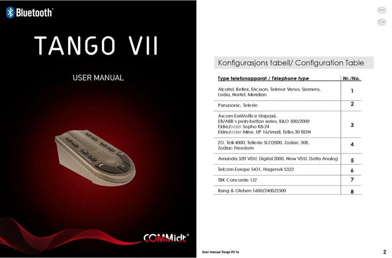 Commidt TANGO VII user manual