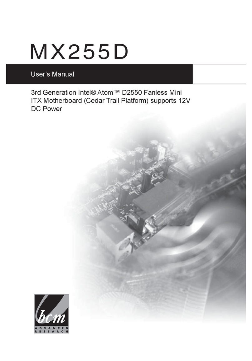 BCM MX255D User manual
