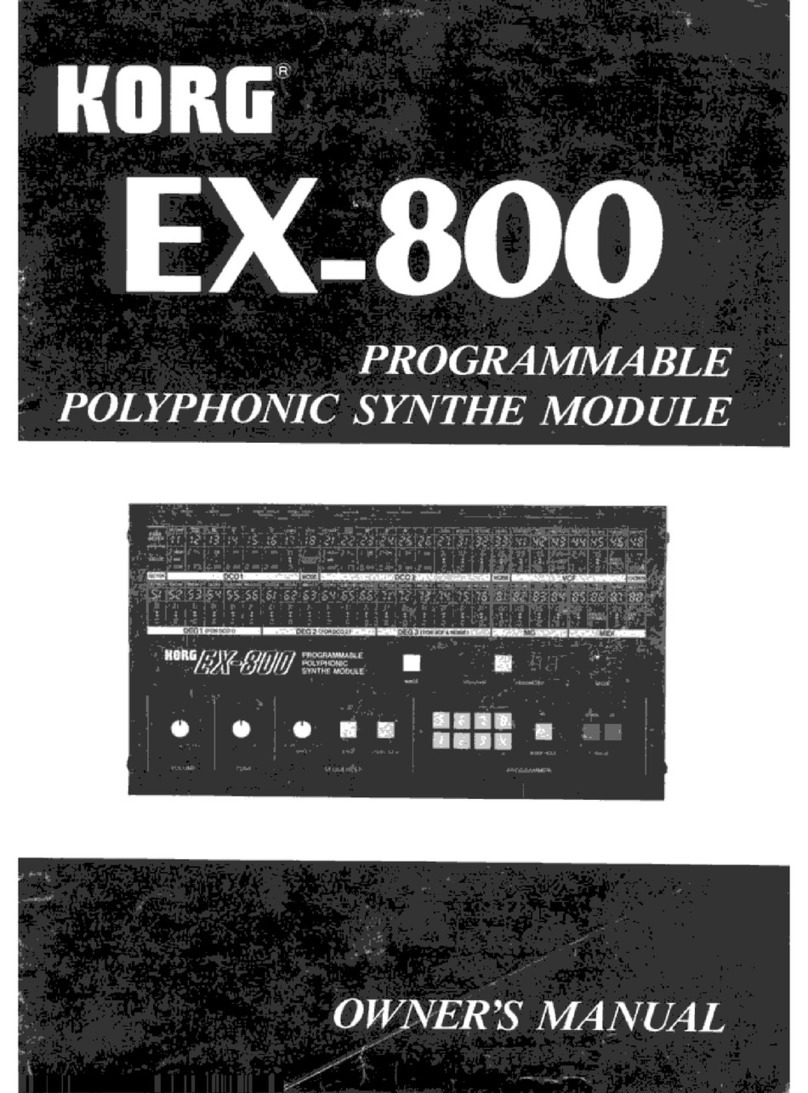 Korg EX-800 User manual