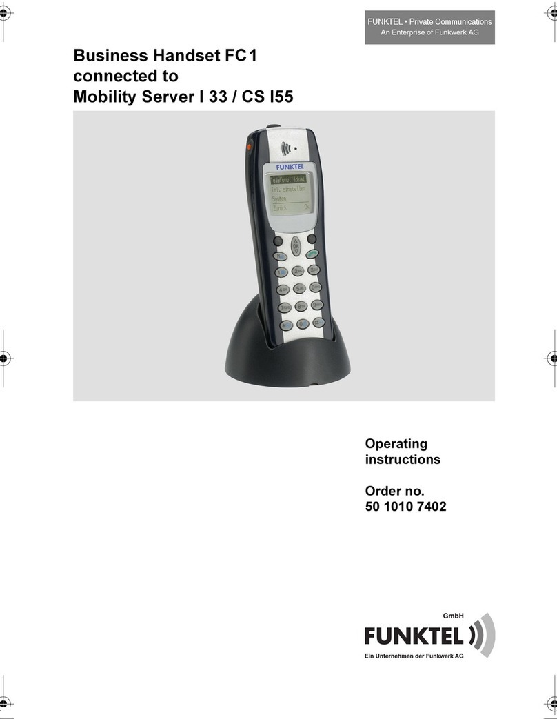 Funktel FC1 operating instructions