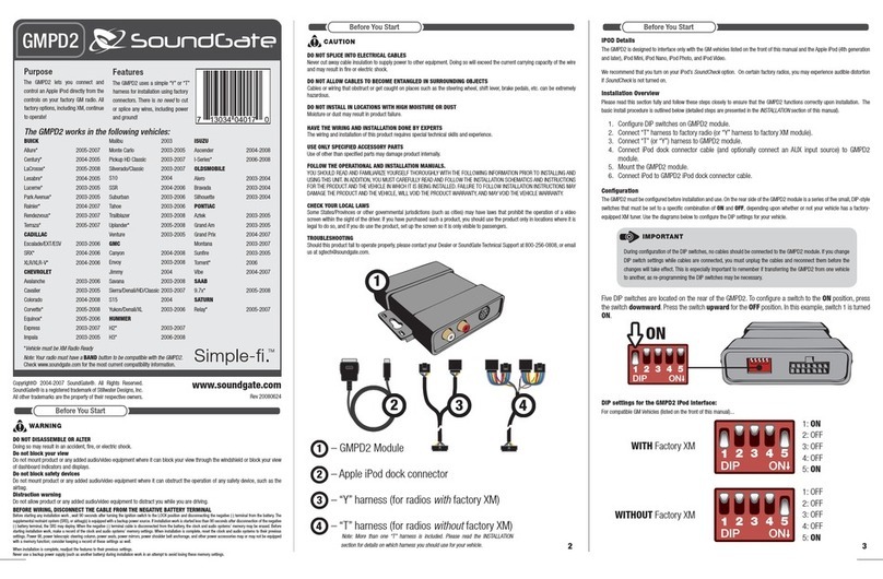 SoundGate GMPD2 user guide