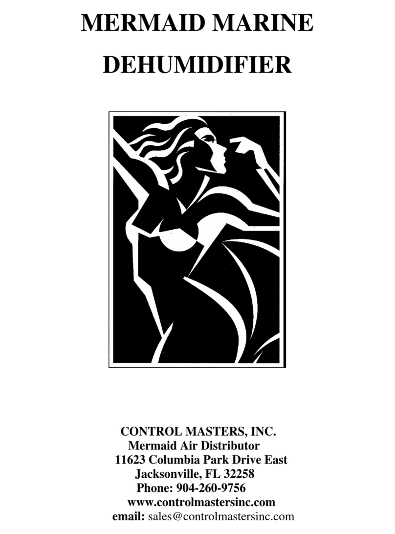 MERMAID MARINE DEHUMIDIFIER Operation manual