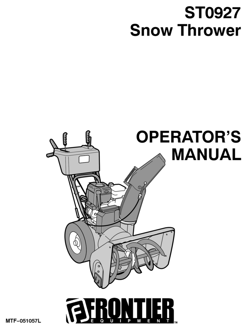 Frontier ST0927 Operator's manual