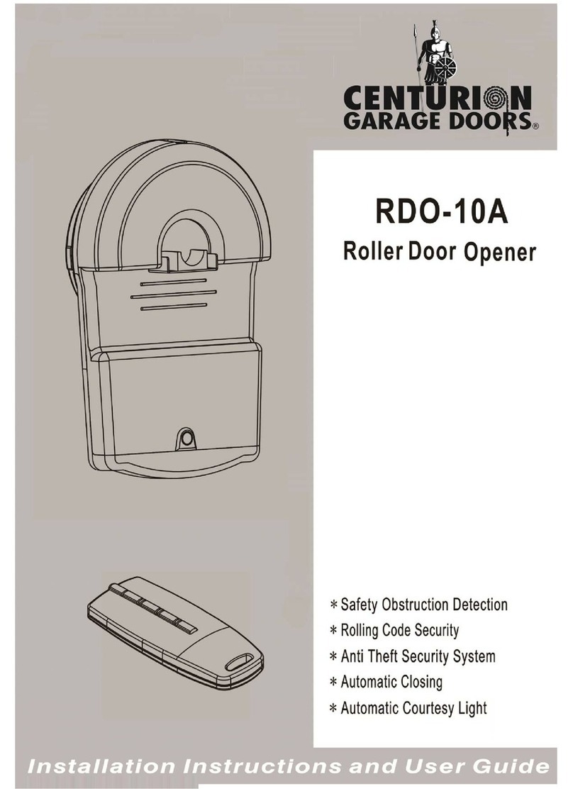 Centurion RDO-10A Installation instructions and user guide Centurion RDO-10A Installation instructions and user guide