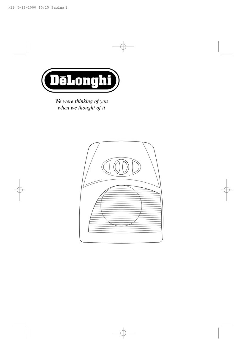 DèLonghi HBP532 user manual