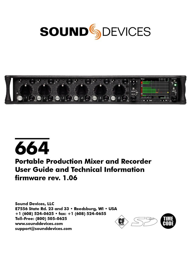 Sound Devices 664 User guide and technical information