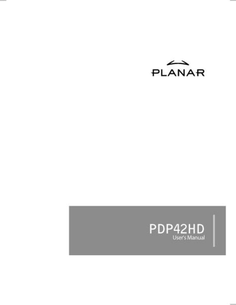 Planar PDP42HD User manual