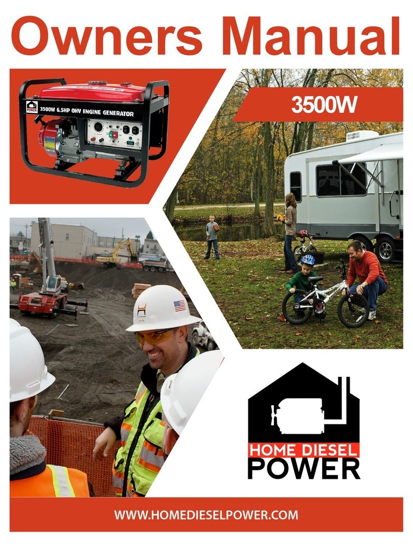home diesel power HDP-3500 owner's manual