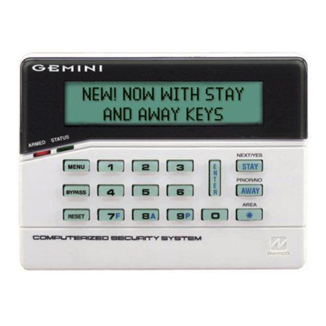 NAPCO GEM-P800 User manual