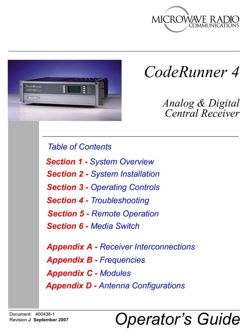 Microwave Radio Communications CodeRunner 4 Manual