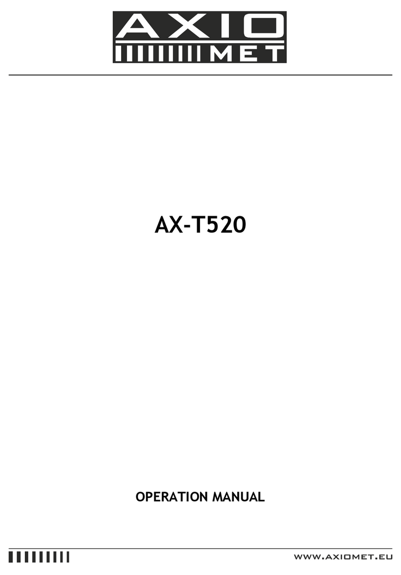 Axio MET AX-T520 User manual
