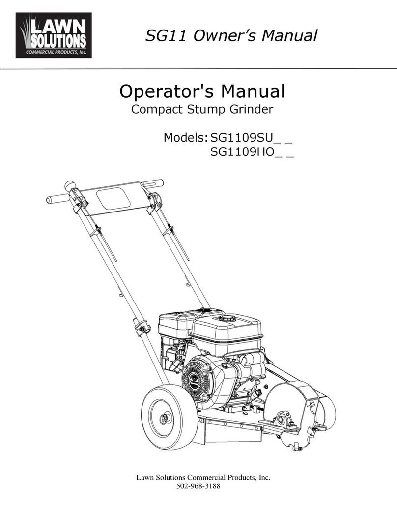 Lawn Solutions SG1109SU Series owner's manual Lawn Solutions SG1109SU Series owner's manual