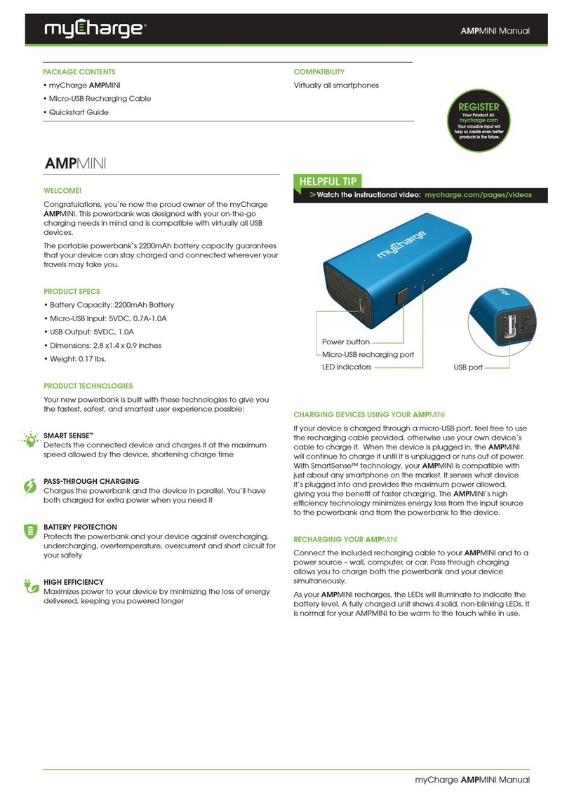 MyCharge AMPMINI User manual