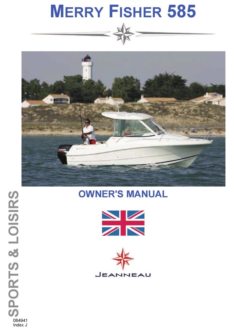 Jeanneau MERRY FISHER 585 owner's manual