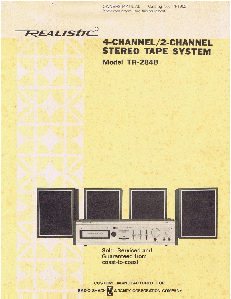 Realistic TR-284B owner's manual
