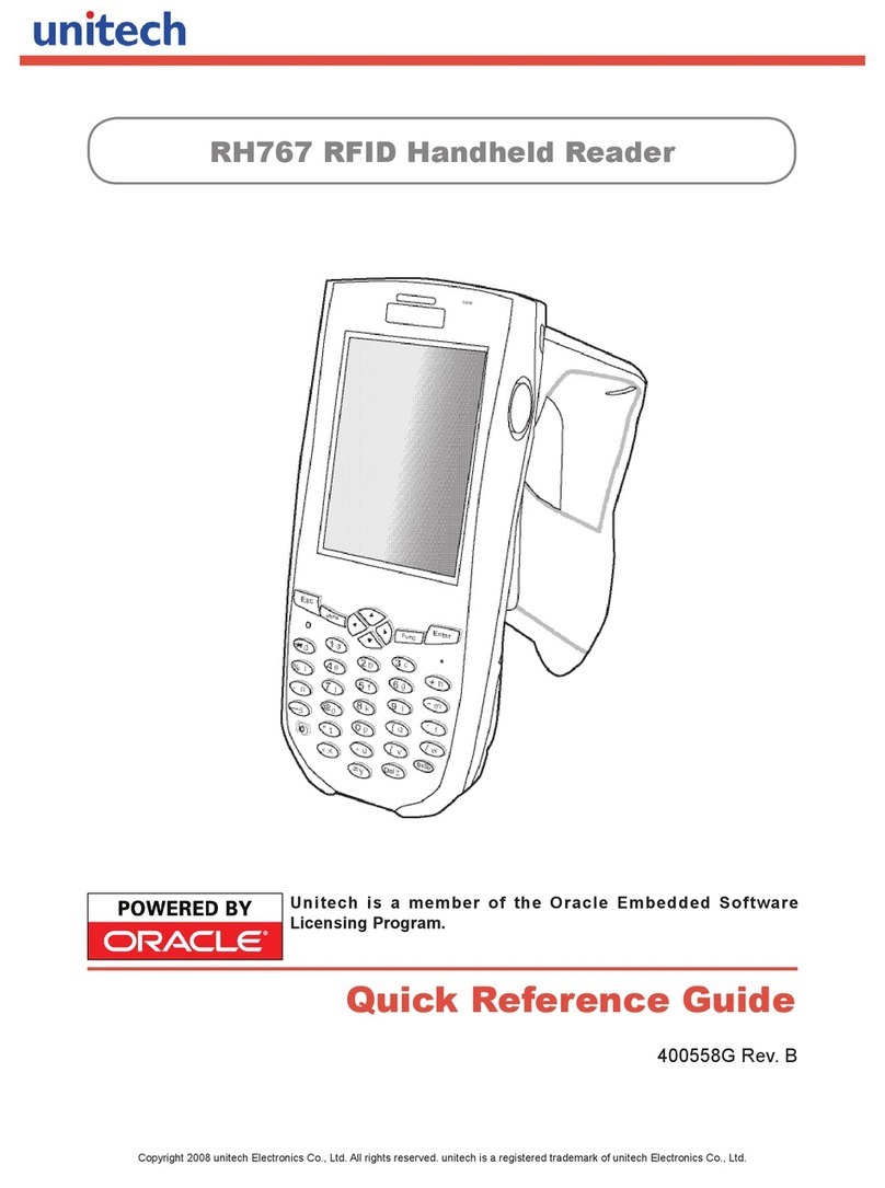 Unitech RH767 Quick reference guide