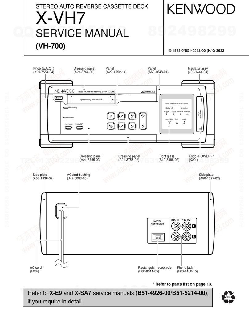 Kenwood X-VH7 Service manual