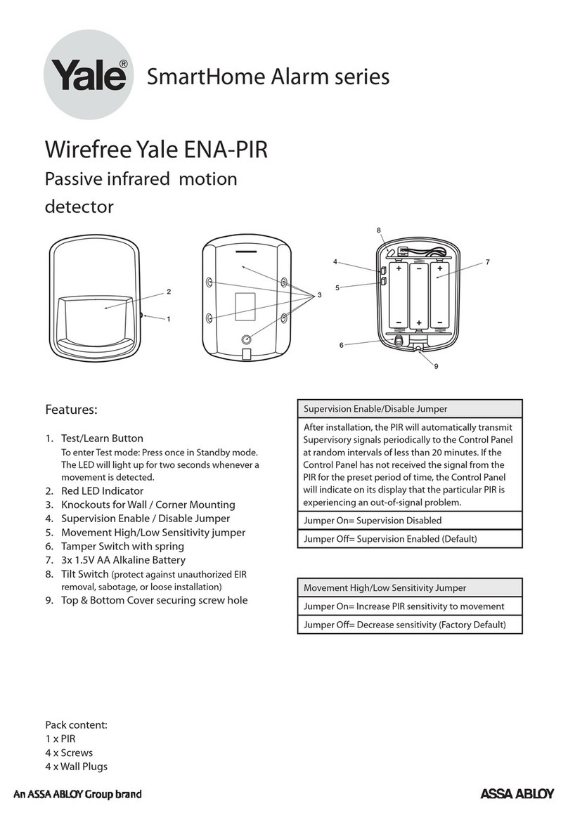 Yale ENA-PIR User manual
