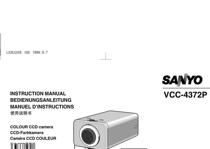 Sanyo VCC-4372P instruction manual