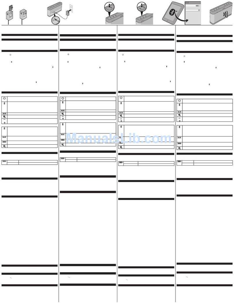 Bose SoundLink Bluetooth speaker III User manual Bose SoundLink Bluetooth speaker III User manual