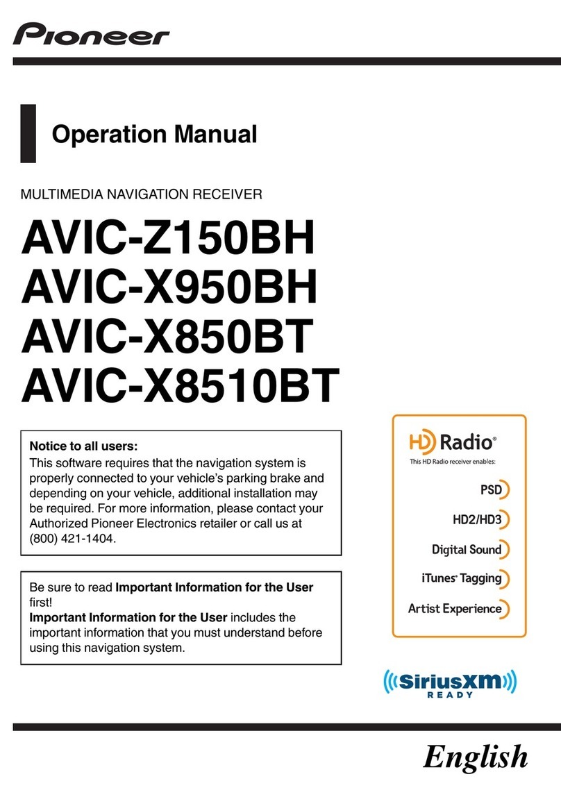 Pioneer AVIC-Z150BH Operation manual