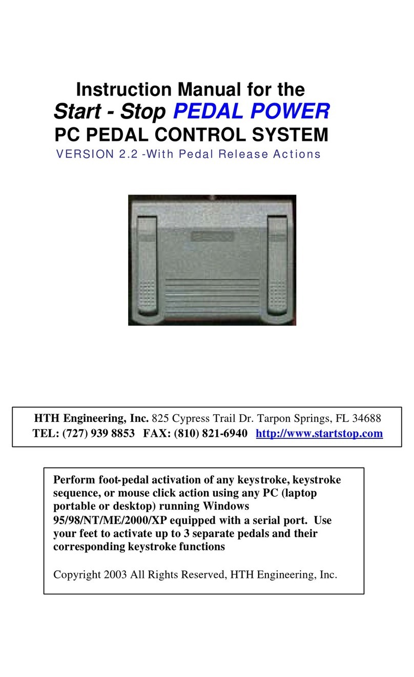 Start-Stop Pedal Power instruction manual