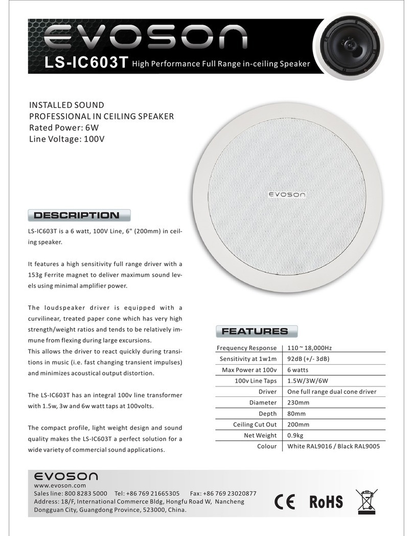 Evoson LS-IC603T Instruction guide