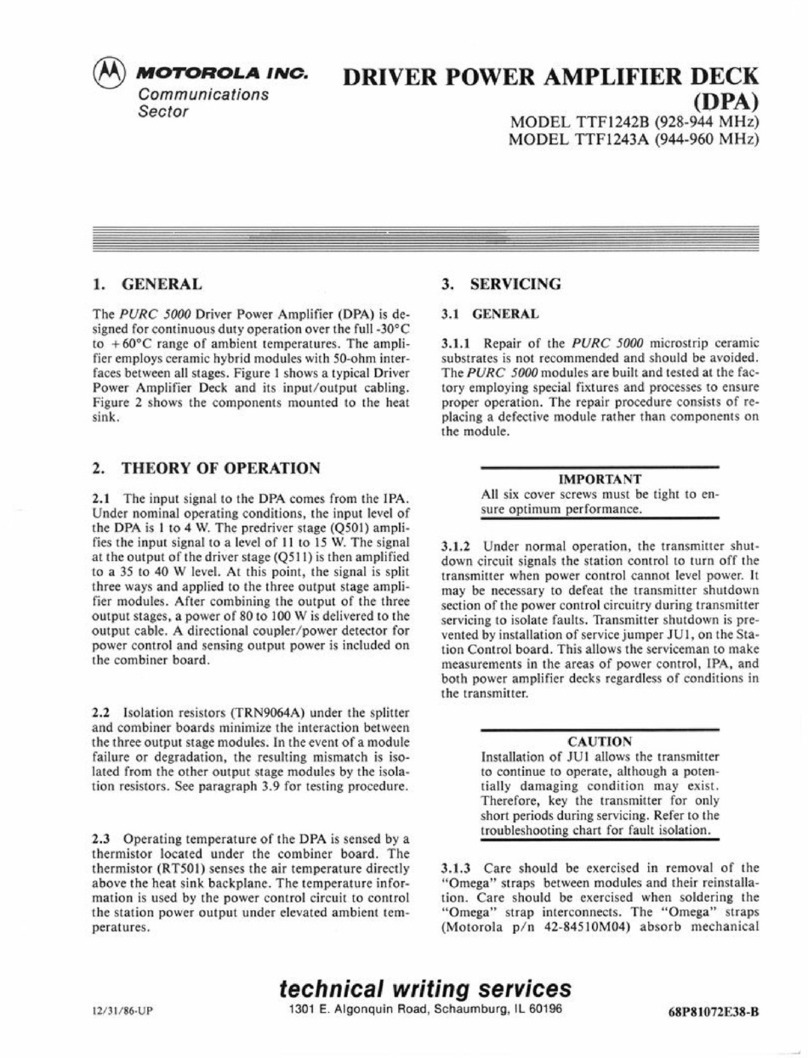 Motorola TTF1242B Operating manual