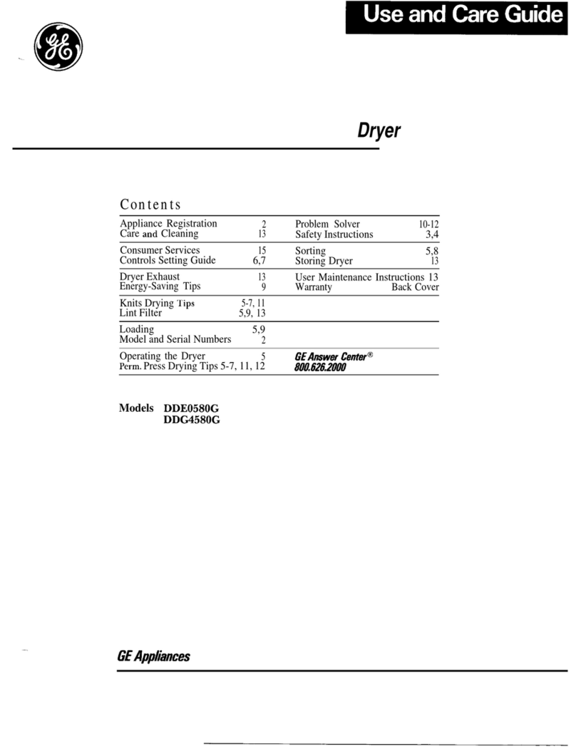 GE DDE0580G User manual